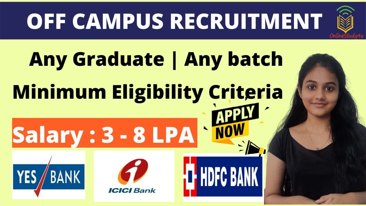 OFF Campus Mass Hiring 2021| Work From Home Jobs  |Salary 8 LPA | Any Graduate| Any Batch
