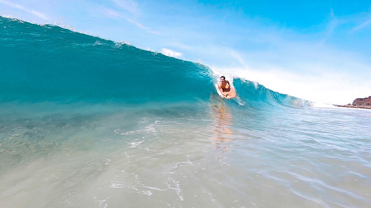 bodyboarding shorebreak (gold coast)