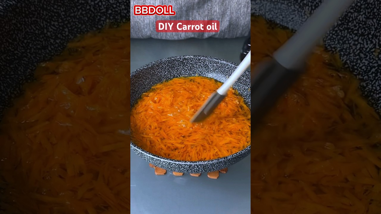 How to make your own carrot oil at home! #skincare #carrot #carrotoil #diy