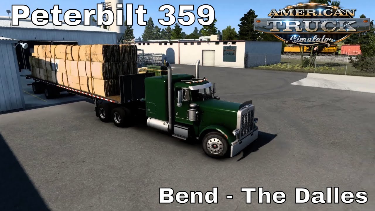 American Truck Simulator | Peterbilt 359 | Cummins 444 | Bend to The Dalles