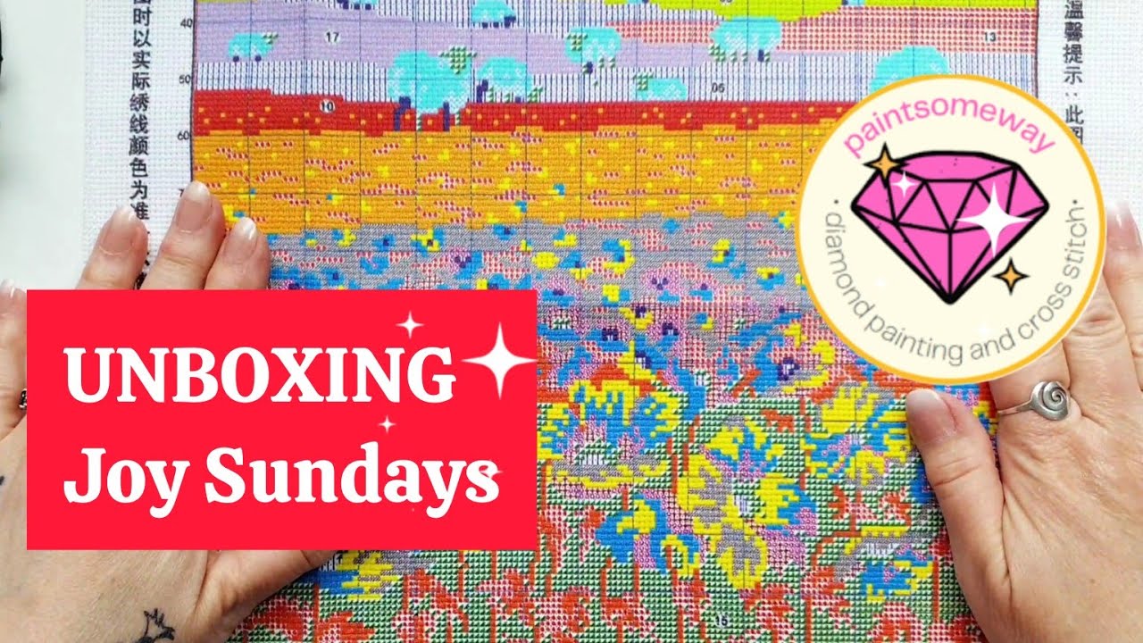 UNBOXING PAINTSOMEWAY | Cute & beautiful stamped cross stitch kits & a tool #crossstitch