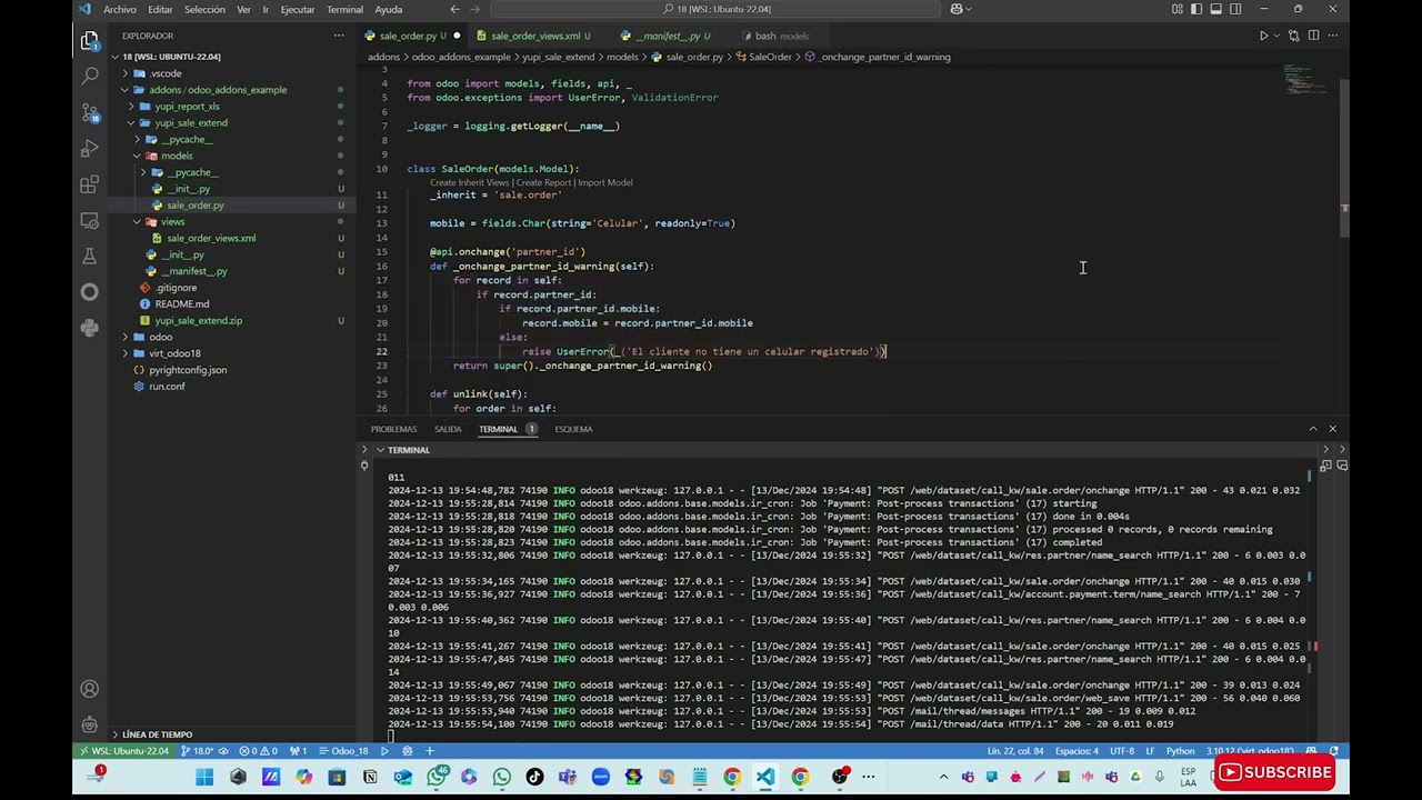 Cómo usar force_save en Odoo 18 para guardar campos readonly | Tutorial Odoo