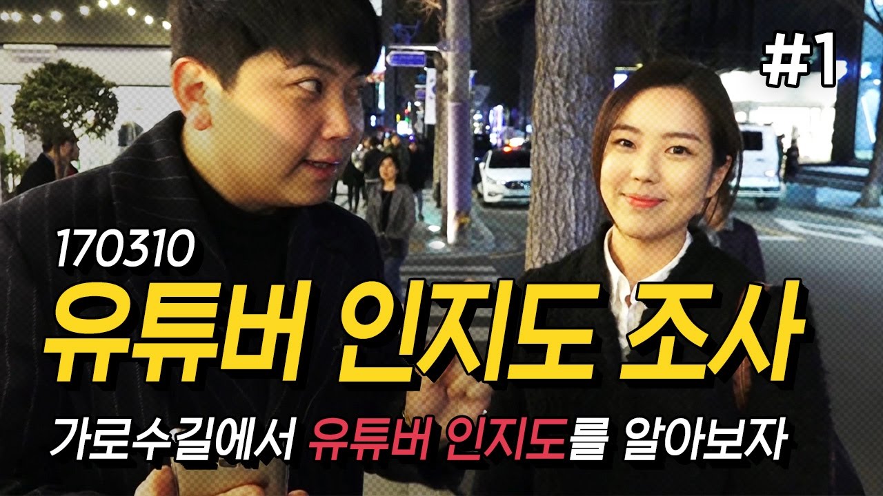 170310 [1] 최군의'길터뷰' (가로수길) [유튜버 구독] '미녀들 선택은'? - KoonTV