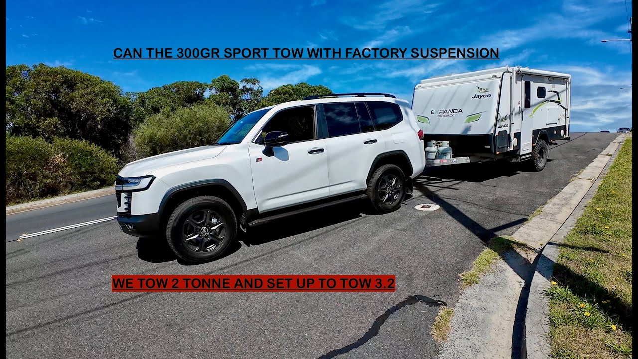 Tow Test & Fuel Figures Toyota Landcruiser 300series GR SPORT 2 tonne tow then we prep for 3.2T in4K
