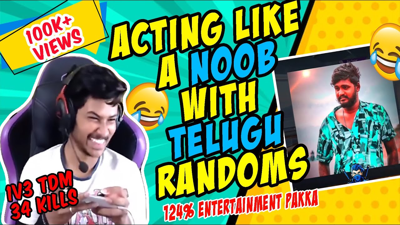 Telugu Randoms tho Noob Acting Fun Video | BGMI Mobile Highlights Its Ninja