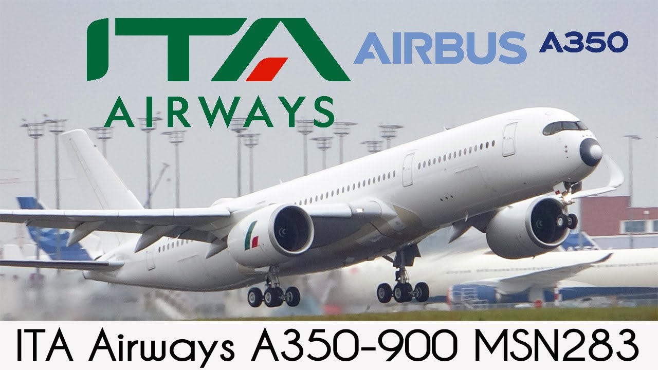#Shorts [ITA Airways Airbus A350] MSN283 Take off Toulouse, [Airbus Factory]