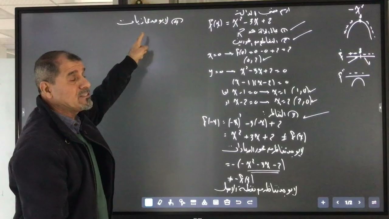 دالة تربيعية موجبة