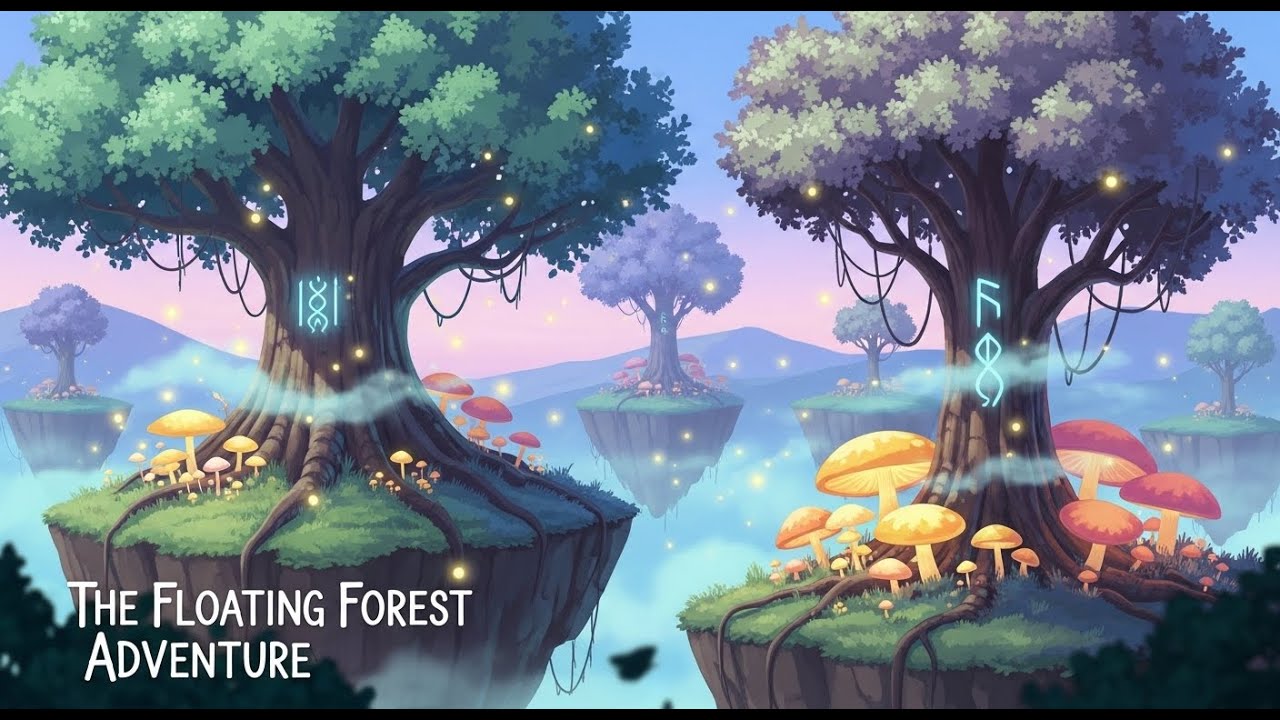 The Floating Forest Adventure | #GhibliQuestStudio #FantasyAnimation #magicalforest  #kidsadventure