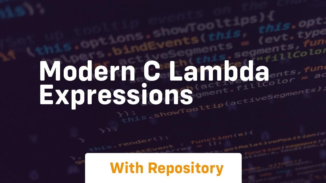 modern c lambda expressions