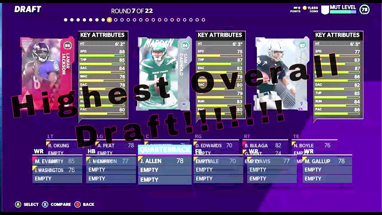 THE BEST DRAFT I'VE EVER SEEN!! Madden 21 Draft Champions Gameplay