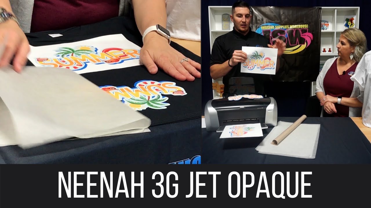 Neenah 3G Jet Opaque Tutorial Heat Transfer Paper