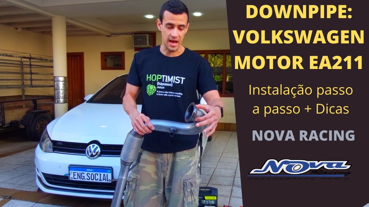 Downpipe no Golf MK7 Motor EA211: Instalação Passo a Passo + Ronco e Resultado no Final 🔥
