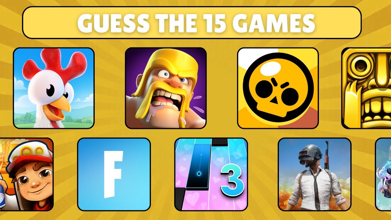 Guess The 15 Games 🎮|Game Quiz|QuizNGame