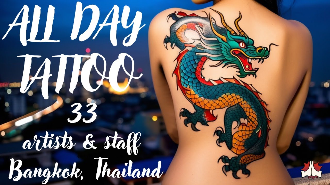 A groovy journey through All Day Tattoo Studio's in Bangkok, Thailand