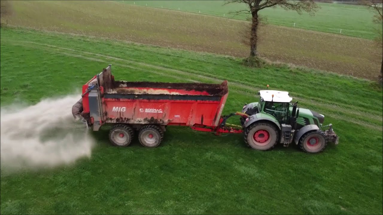 Fendt 930 + Sodimac Mig à l'épandage de maërl / ETA d'Armor [ Gopro, Dji ]
