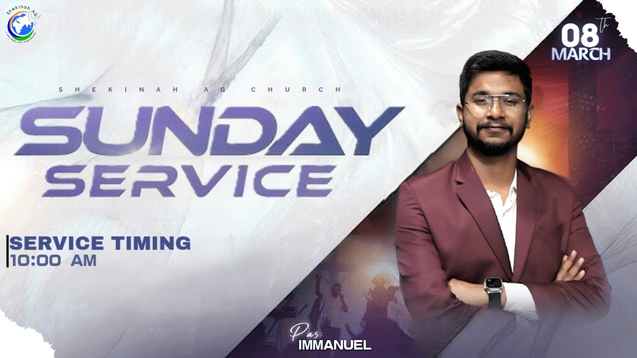 🔴 LIVE Sunday English Service | Live Service | MARCH 08| 2026 | Pas IMMANUEL |