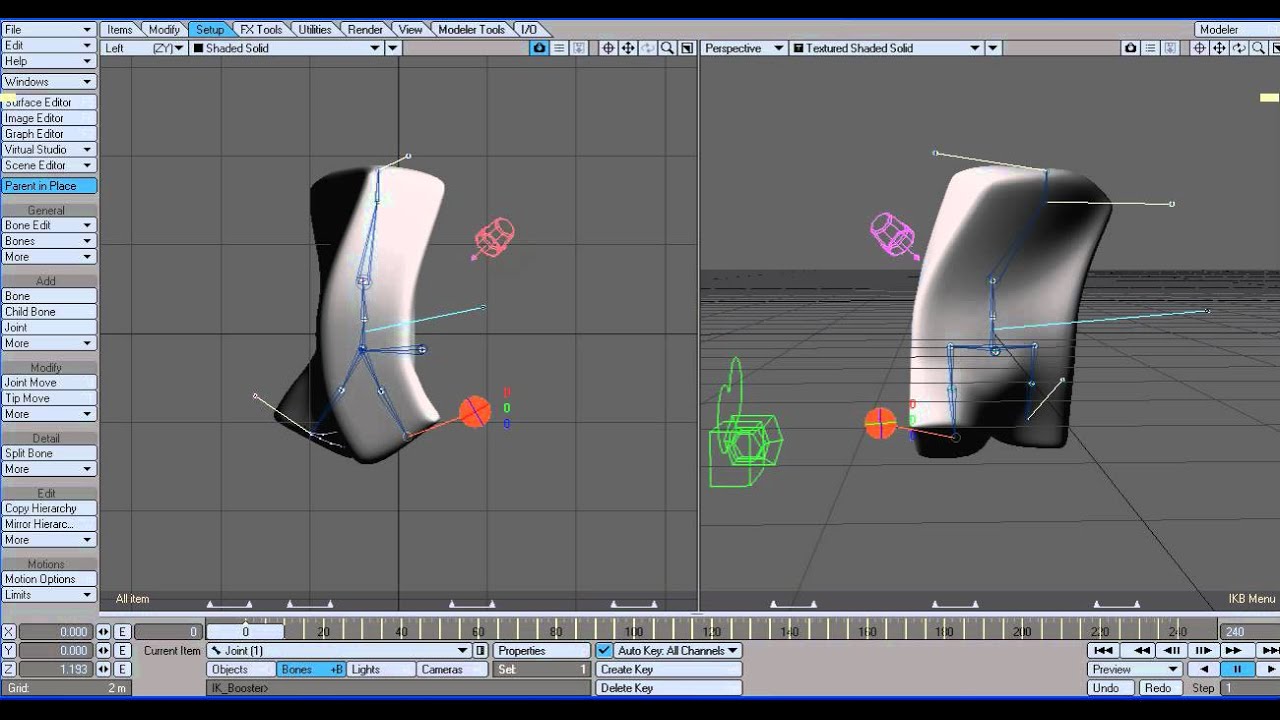 DEMO: Creating a walk cycle with IKBoost in Lightwave3D