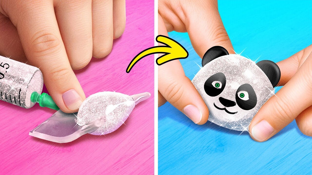 Giocattoli Fidget Fai Da Te Con Nano Tape 🎨 🐼 Creazioni incredibili e idee divertenti per i piccoli