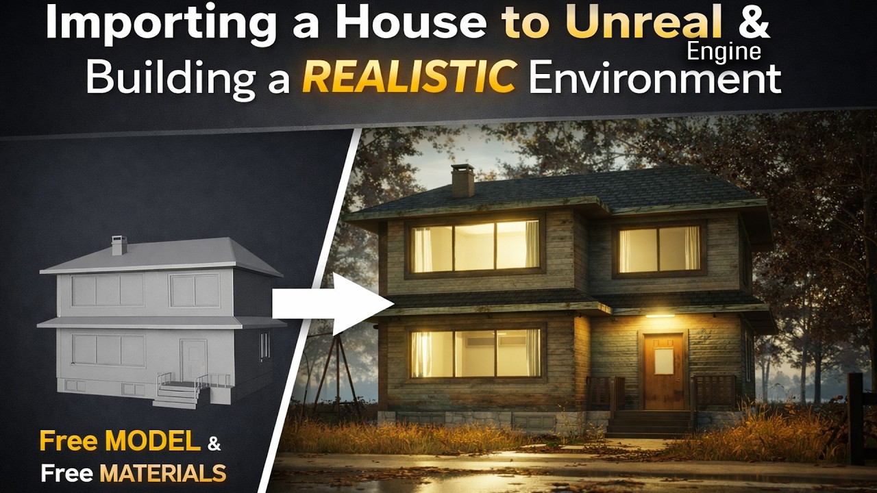 Importing A House To UE5 And Building A Realistic Environment #unrealengine #tutorial #house