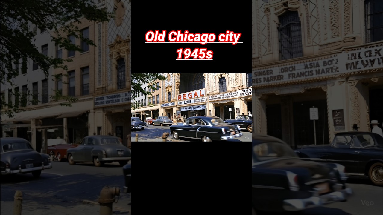 Chicago city  in 1945s | Amazing old Chicago city footage| 