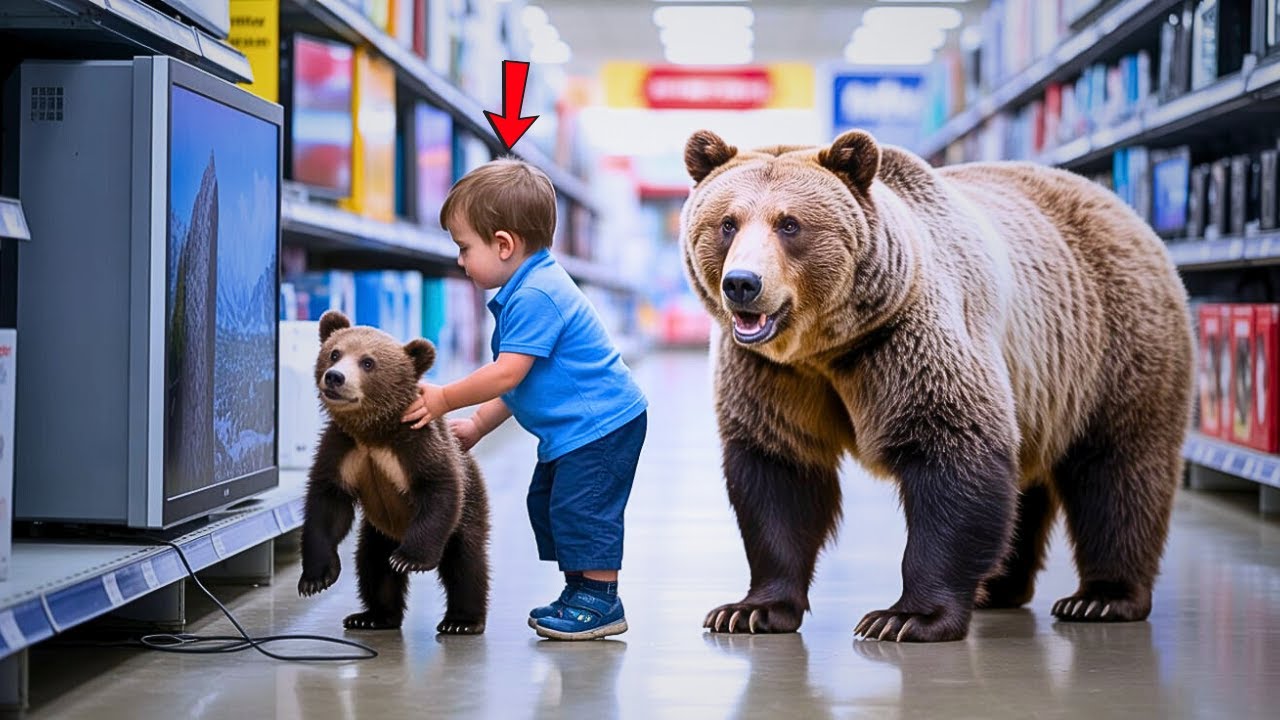 Baby Saw a Bear Cub Hidden in a Electronics Store Display - What He Did Next Powered Compassion