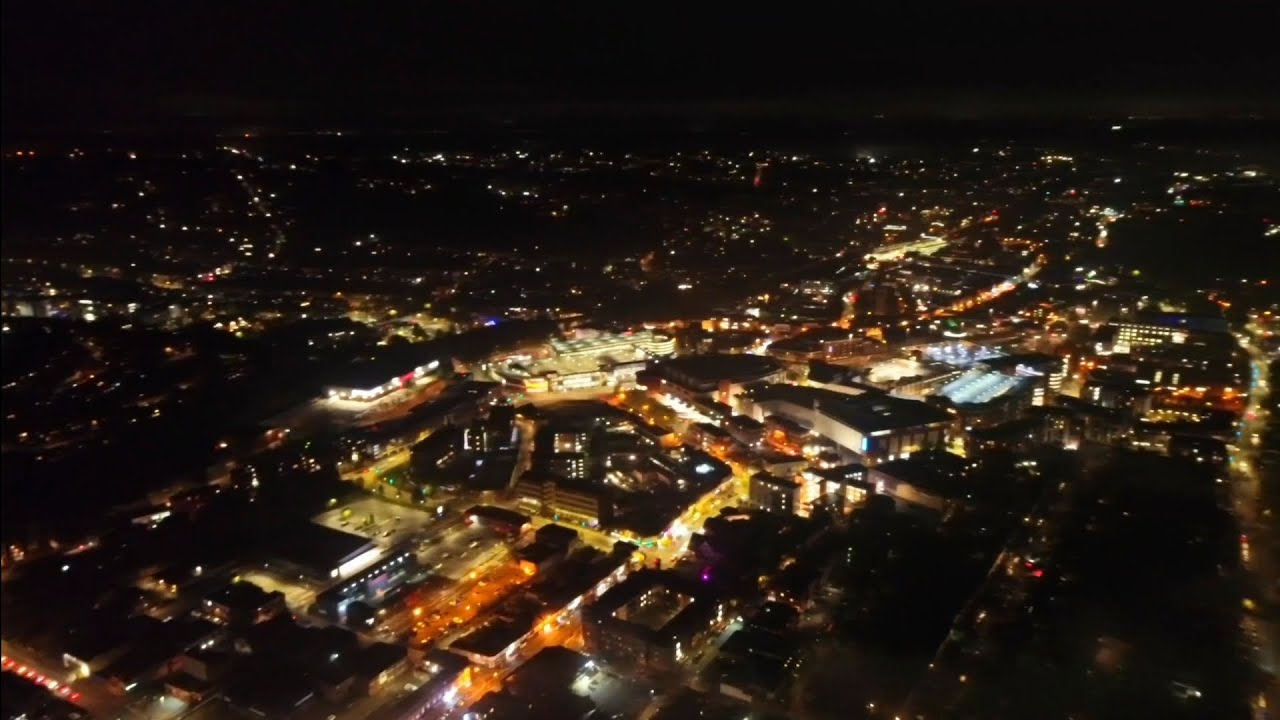 High Wycombe | Drone Video | Night View