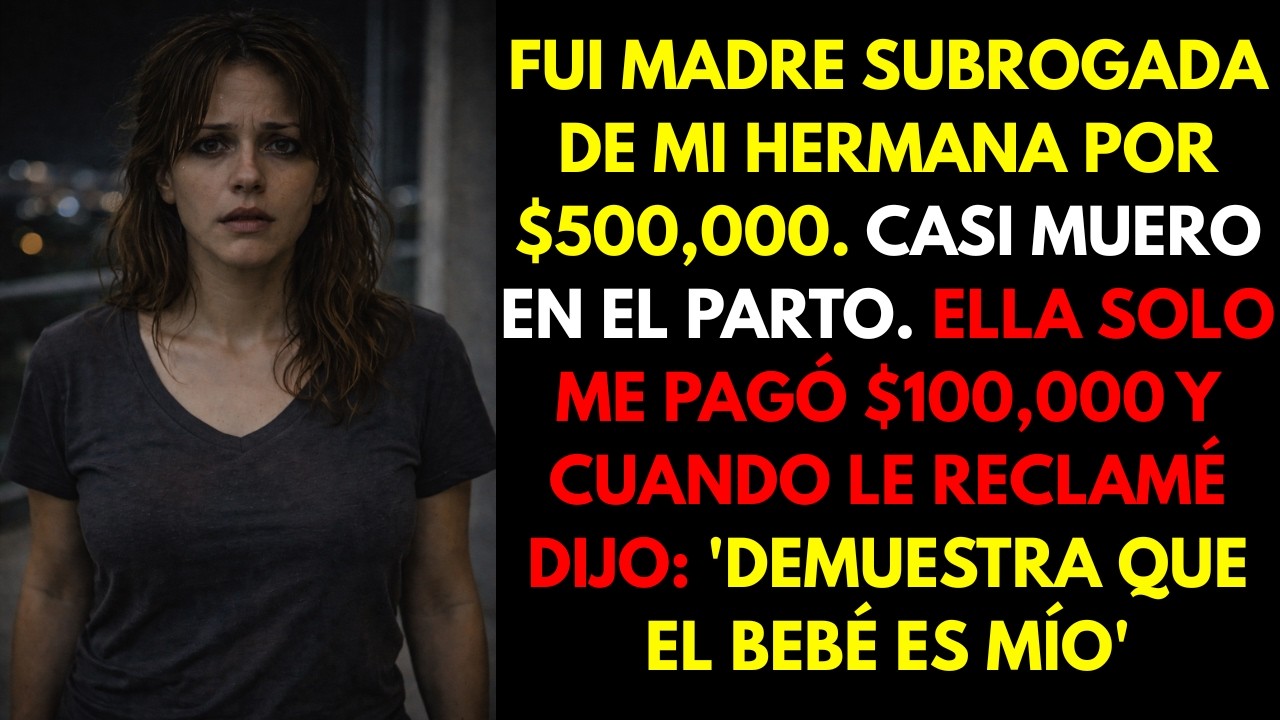 Mi hermana me pidió ser su madre subrogada. Me prometió $500K. Me pagó $200K y desapareció.