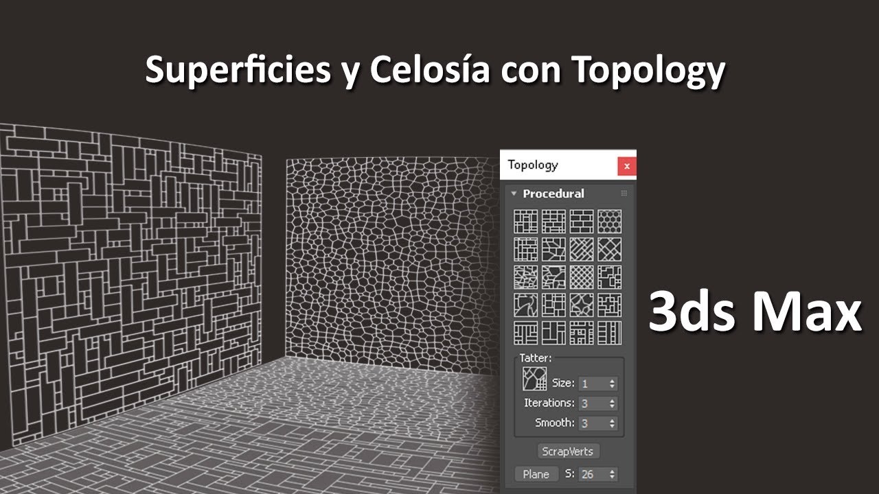 Crear superficies y celosías con Generate Topology en 3ds Max