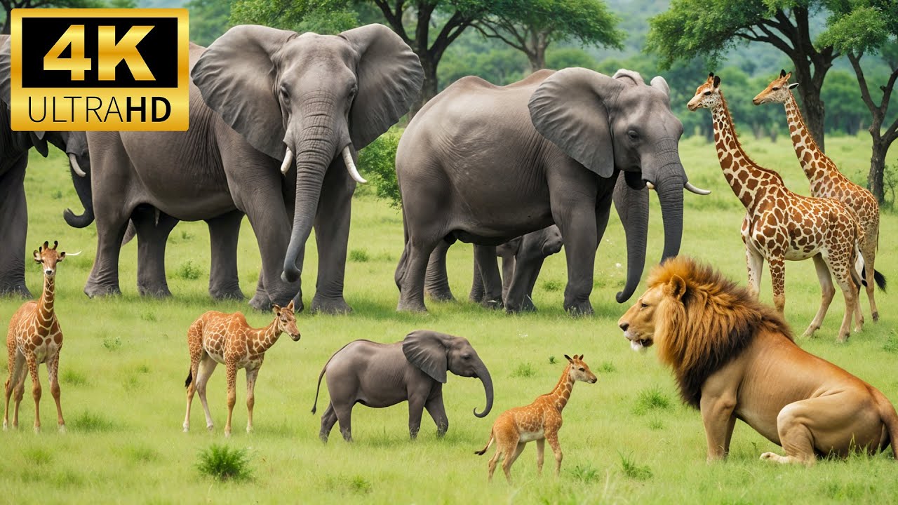 4K Wildlife Video - Our Planet Relaxation Film Nature Wildlife - Amazing Animal Moments