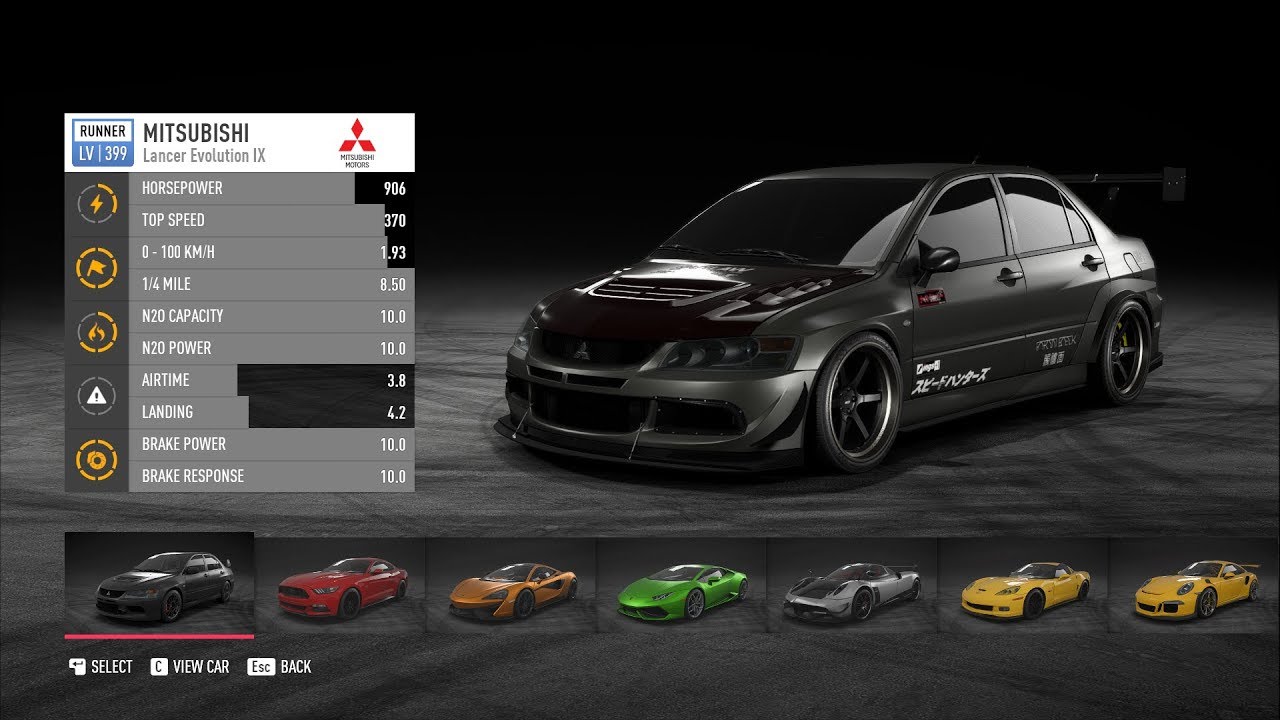 Need for Speed Payback - Runner Class Lancer Evo IX Online Gameplay