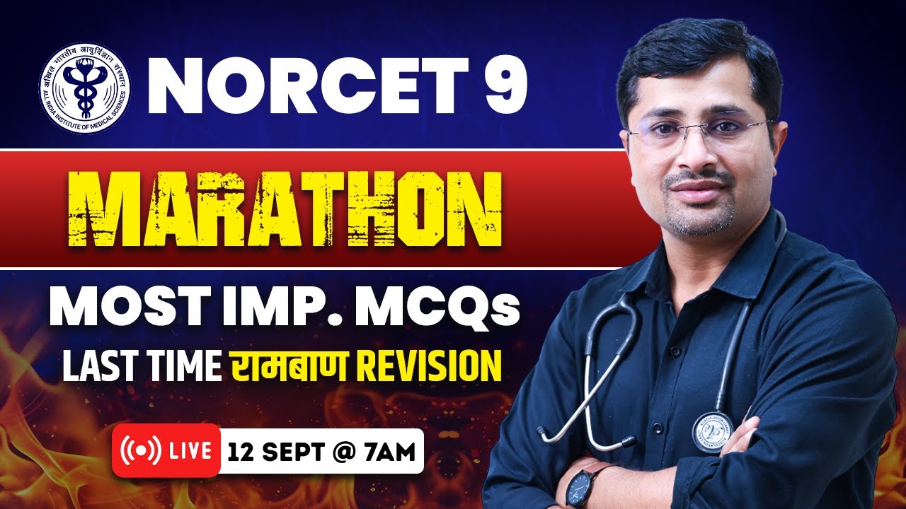 NORCET 9 Marathon | NORCET Most Imp. MCQs | KGMU | SGPGI | CHO Exam Preparation | NPrep | Himmat Sir