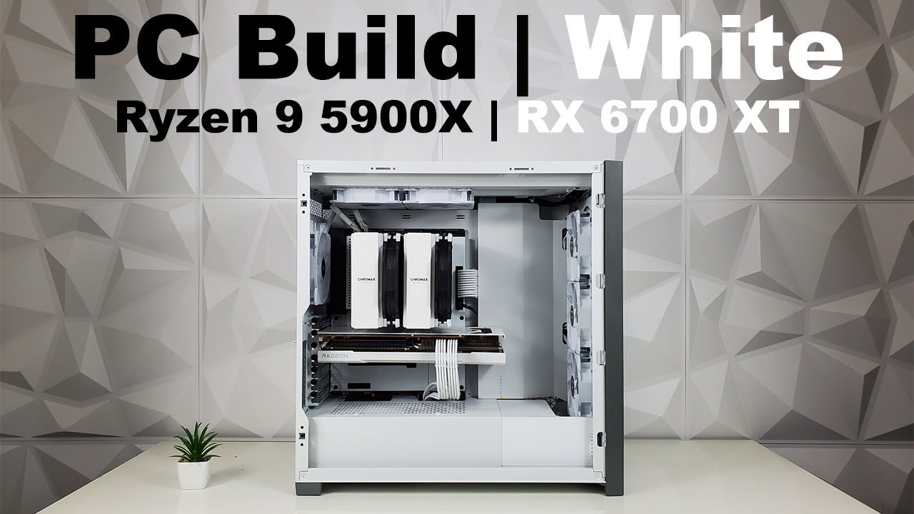Gaming PC Build White | No RGB | Ryzen 9 5900X | 6700XT Hellhound Spectral | Corsair 5000D | Noctua