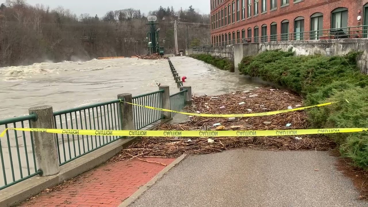 Major Flooding, Winooski River, Vermont 12/19/23