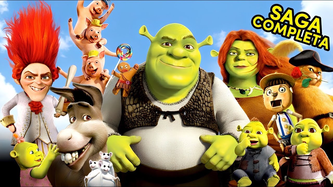 SHREK | LA SAGA COMPLETA RESUMEN EN 9 MINUTOS