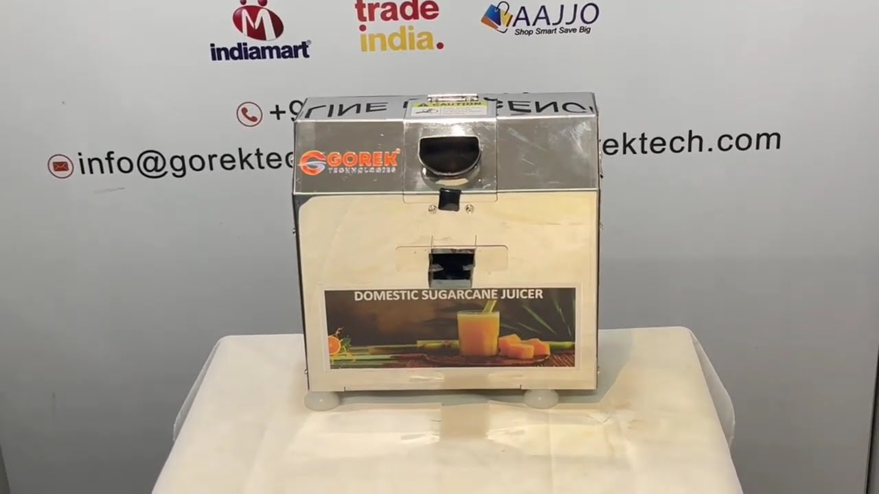 Domestic Sugarcane Juice Maker Machine | Gorek Technologies #machinery 