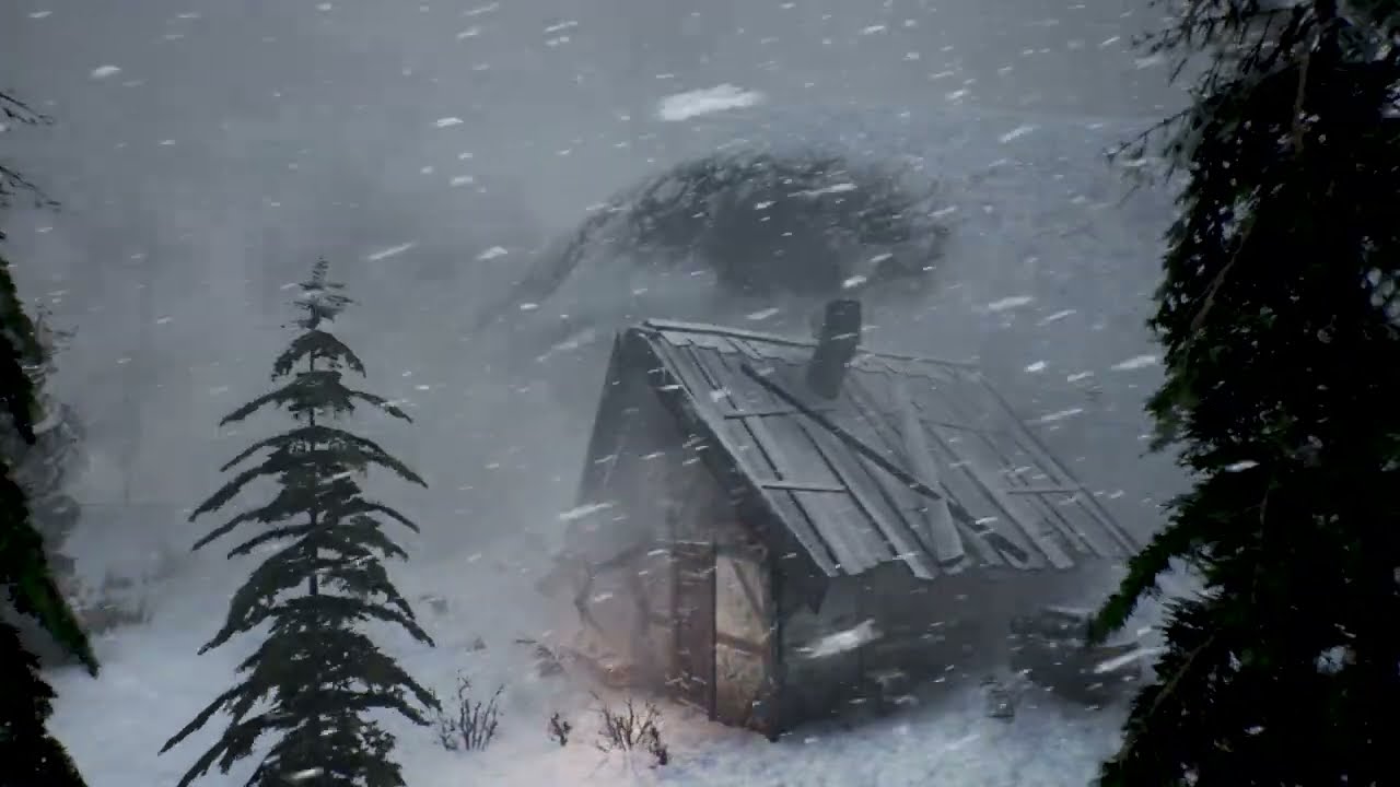 THE COLDEST HOUSE in the World (-71°C) ALASKA / USA. Blizzard sounds for sleeping, relaxing