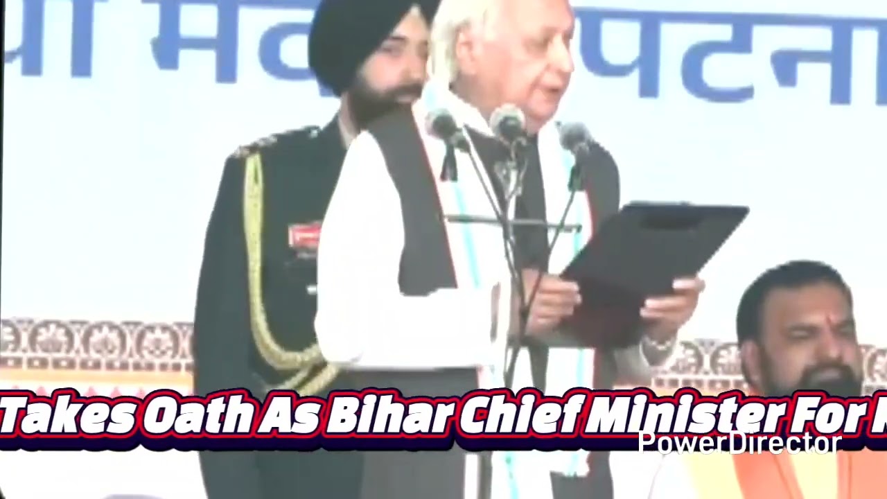 Nitish Kumar Takes Oath As Bihar Chief Minister For Record 10th Time🙏🏼