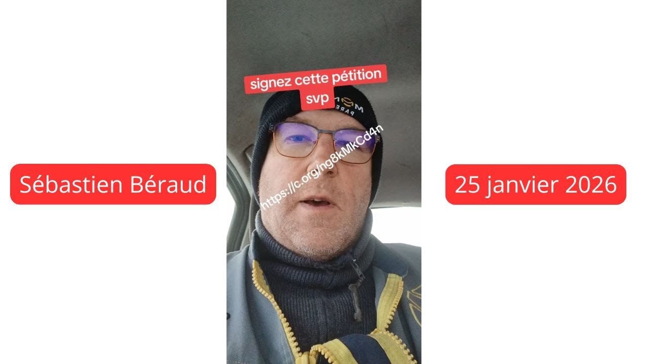 25 janvier, Sébastien Béraud, signez la pétition svp