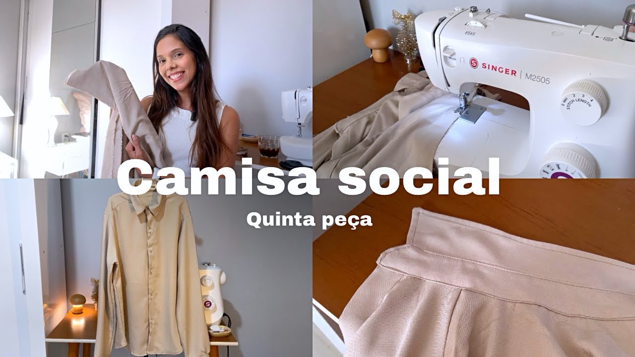 Camisa social em viscose, molde Diana Demarchi - armário cápsula 
