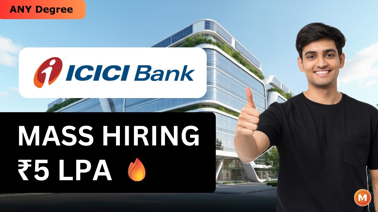 🚨 ICICI Bank Mass Hiring Drive | Aspire Program 2026 | IT and Non - IT