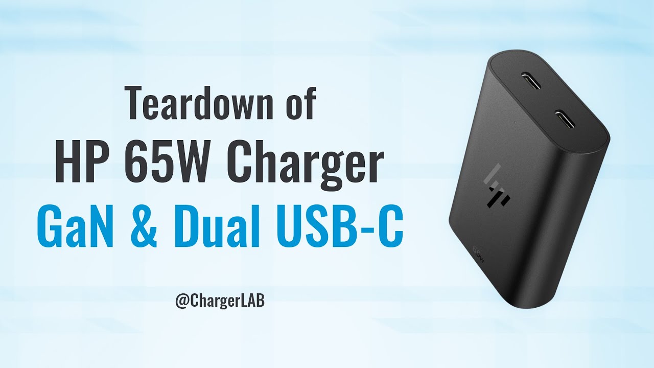Teardown of HP 65W GaN & Dual USB-C Laptop Charger