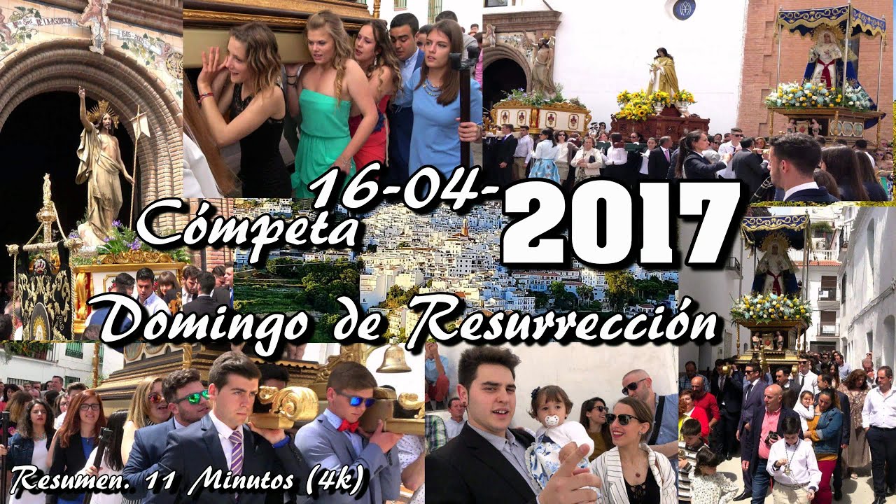 Domingo de Resurrección. Cómpeta 16 de Abril de 2017 (4k)