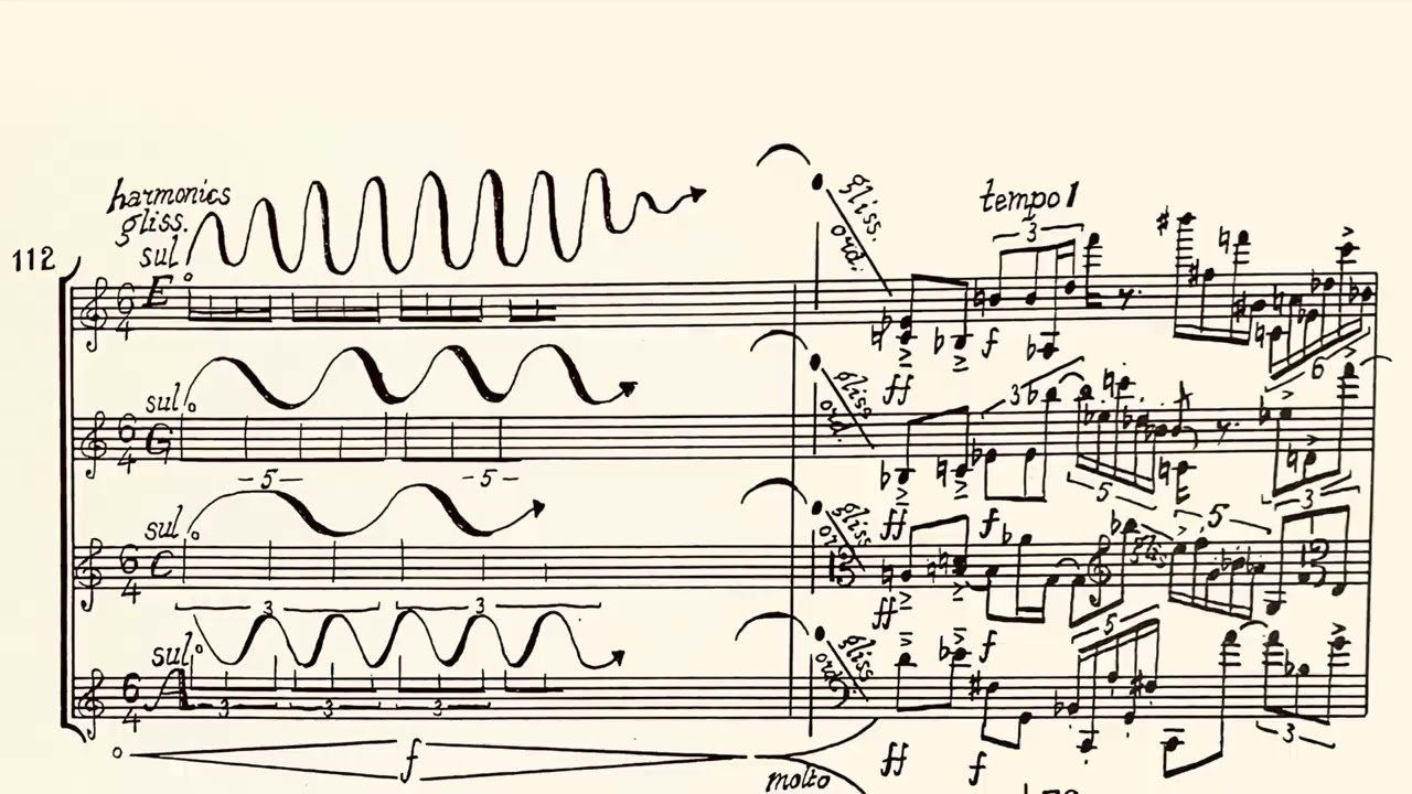 Edward Top - String Quartet #1, Score
