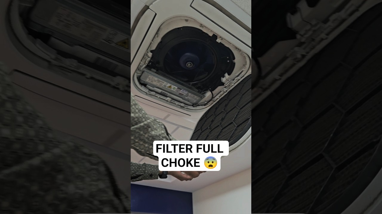 Voltas Cassette AC Filter Full Choke 😱 | Proper Cleaning = Cooling Boost ❄️