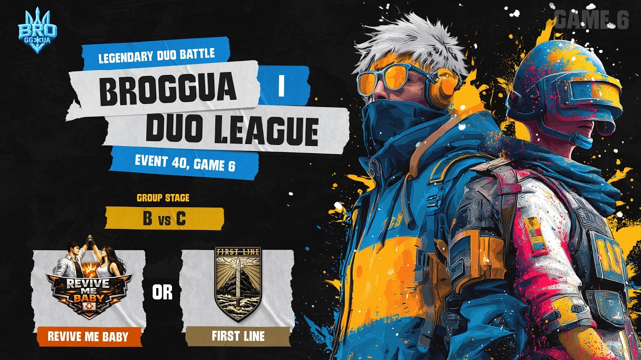 🏆 DUO LEAGUE: Legendary Duo  | Сезон 1 — B vs C | Erangel | Гра 6 (Фінал дня) | BRozoraTV & sedo_i