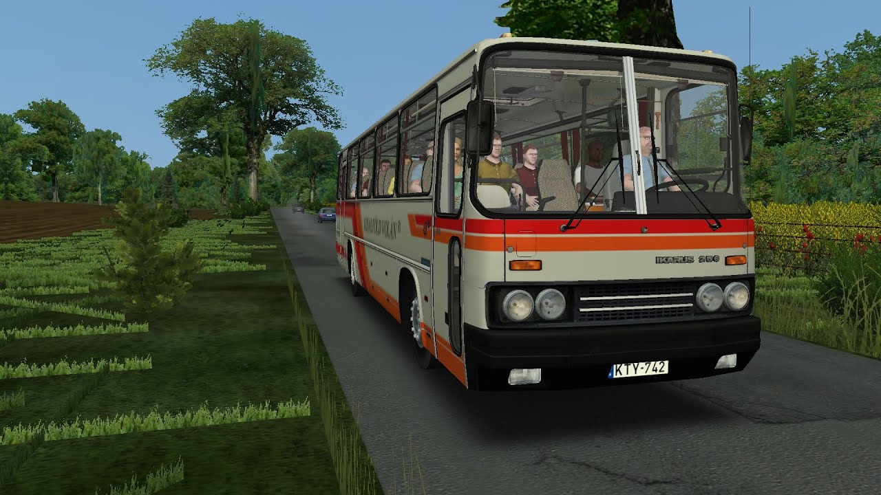 OMSI 2｜Mosonmagyaróvár 2021｜7253 ➤ Móvár➟Dunasziget➟Dunakiliti➟Móvár｜Ikarus (Coachbus) 256 Kisalföld