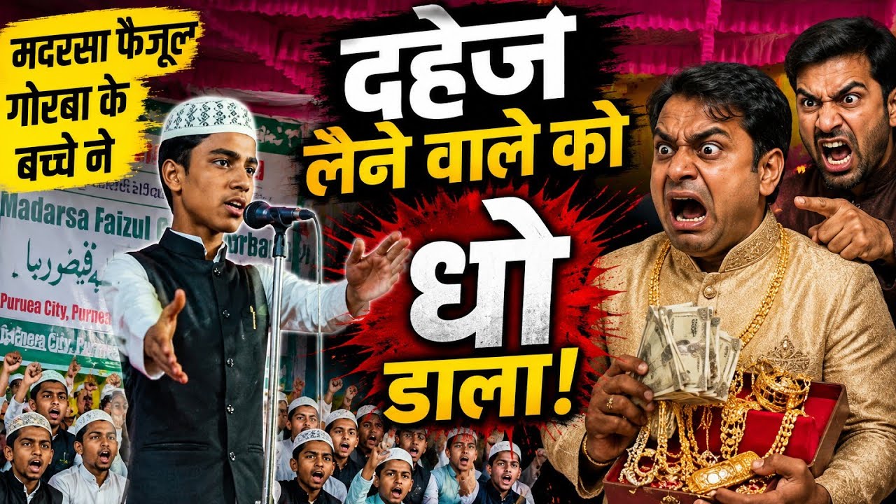 Madrasa Faizul Ghoraba Salana Anjuman 2025   Dahez ke bare taqurir Shahnawaz ki taqurir 