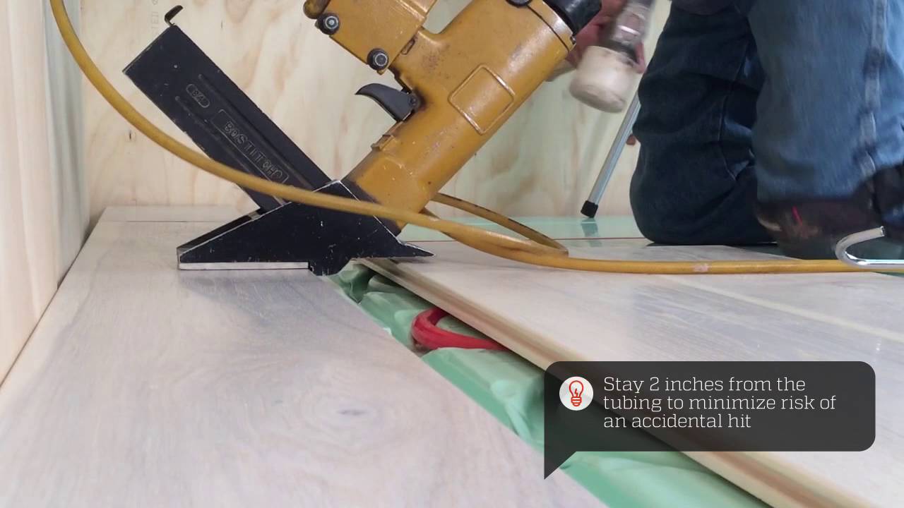 Installing Hardwood Over Warmboard radiant panels