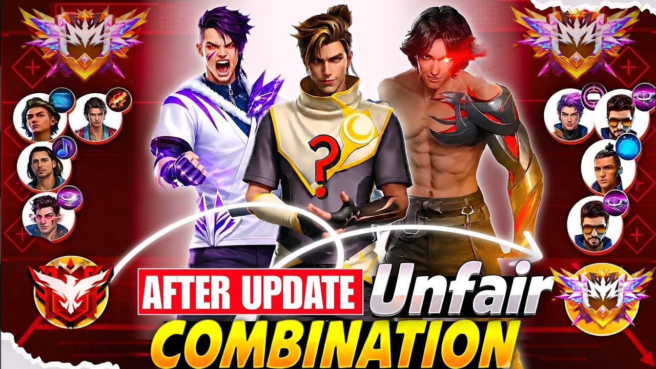 (After Update) Unfair Character Combination | Best Character Combination For BR Rank | Best Skill