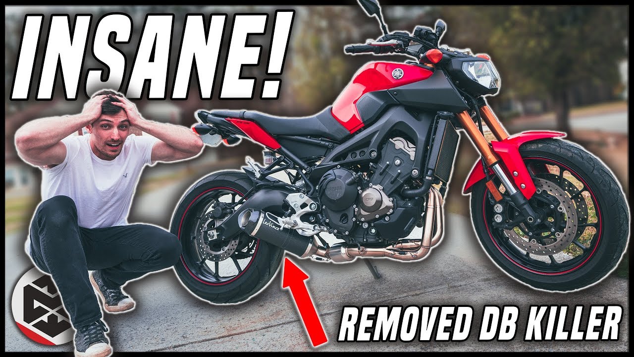 MT-09 Exhaust is INSANE LOUD now!! [DB Killer Sound Comparison vs Stock]